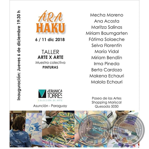 RA HAKU - Muestra colectiva de Pinturas - Jueves, 06 de Diciembre de 2018